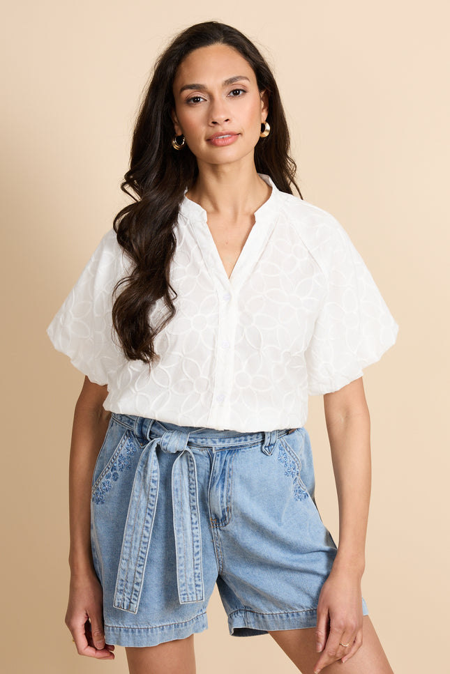 G-maxx Blouse Thalia Offwhite Stretchshop.nl