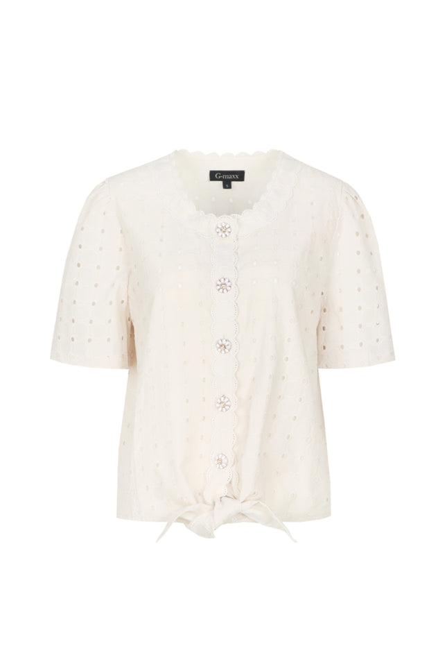 G-maxx Blouse Ulani Sand Stretchshop.nl
