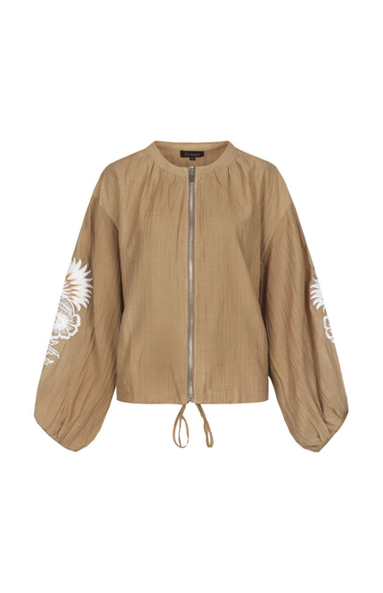 G-maxx Jacket Zaira Kint Camel Stretchshop.nl