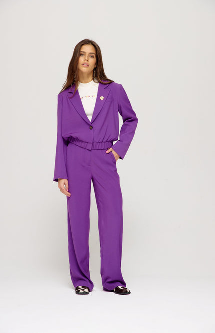 Harper & Yve Blazer frederique deep violet Stretchshop.nl