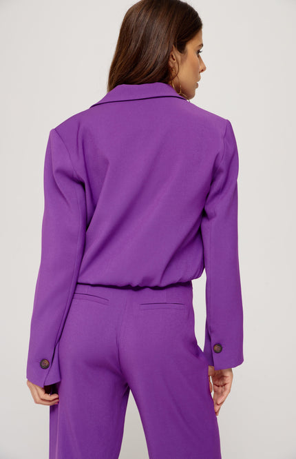 Harper & Yve Blazer frederique deep violet Stretchshop.nl