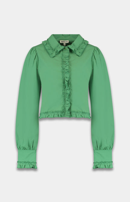 Harper & Yve Blouse Ellie Peppermint Green AW25P603 Stretchshop.nl