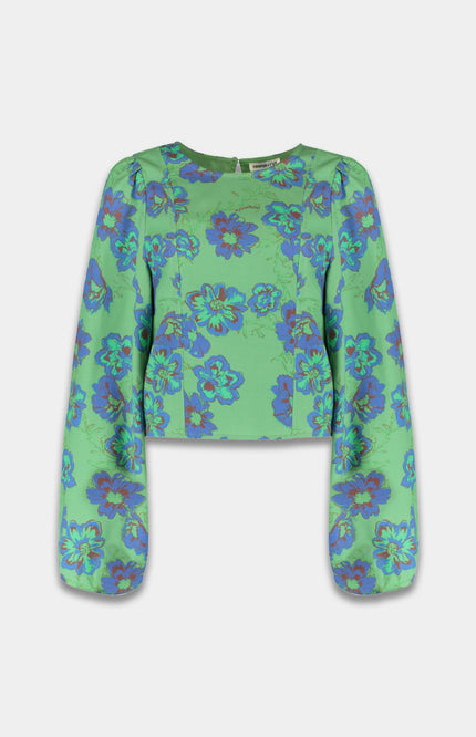 Harper & Yve Blouse Floor Forest Flower AW25C601 Stretchshop.nl