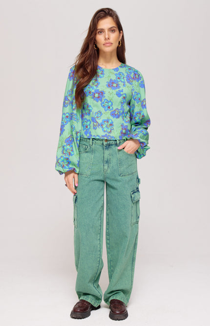 Harper & Yve Blouse Floor Forest Flower AW25C601 Stretchshop.nl