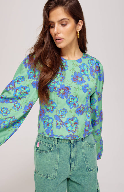 Harper & Yve Blouse Floor Forest Flower AW25C601 Stretchshop.nl