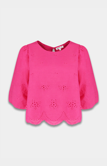 Harper & Yve Blouse Levy Hot Pink SS25P609 Stretchshop.nl