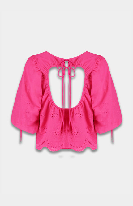 Harper & Yve Blouse Levy Hot Pink SS25P609 Stretchshop.nl