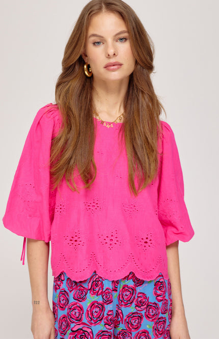 Harper & Yve Blouse Levy Hot Pink SS25P609 Stretchshop.nl