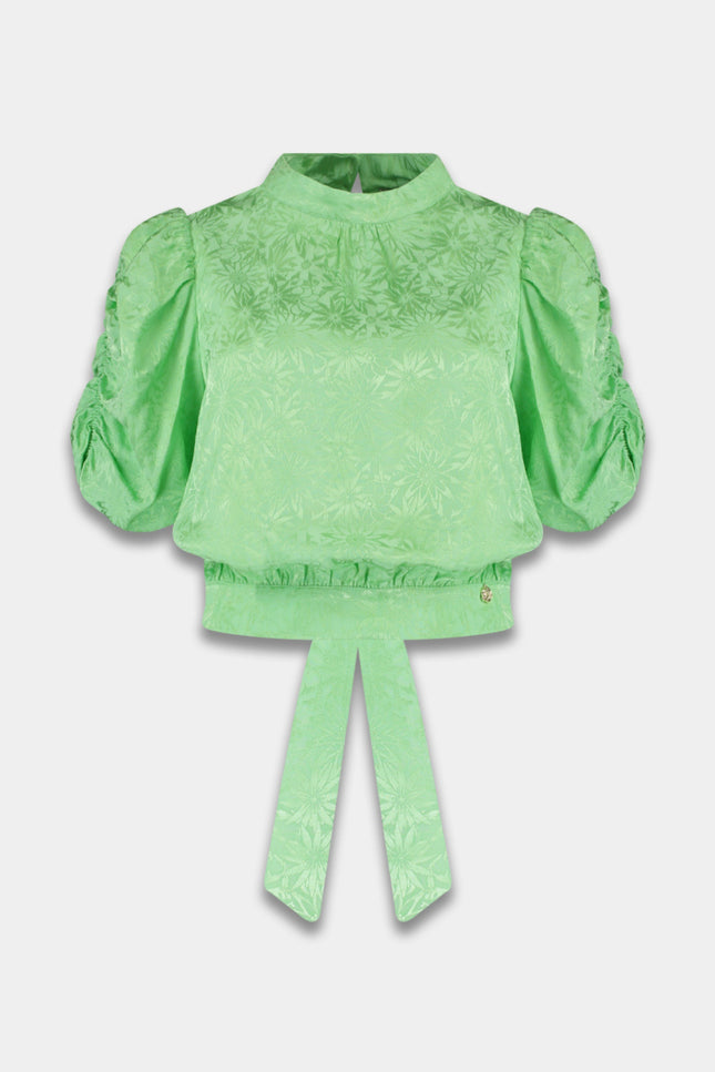 Harper & Yve Blouse Macey Green Blossom SS25J400 Stretchshop.nl