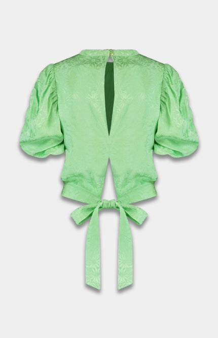 Harper & Yve Blouse Macey Green Blossom SS25J400 Stretchshop.nl