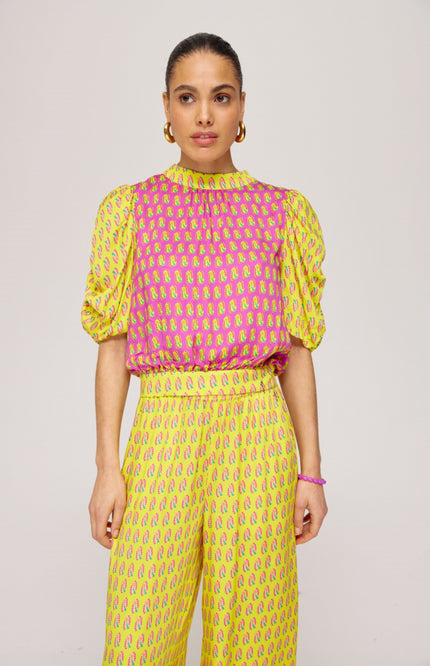 Harper & Yve Blouse Macey Hearts Bouquet HS25J403 Stretchshop.nl