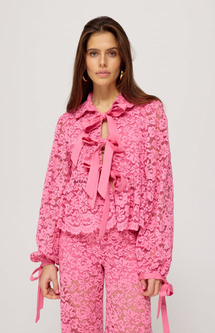 Harper & Yve Blouse Maral Bittersweet Pink SS25P606 Stretchshop.nl