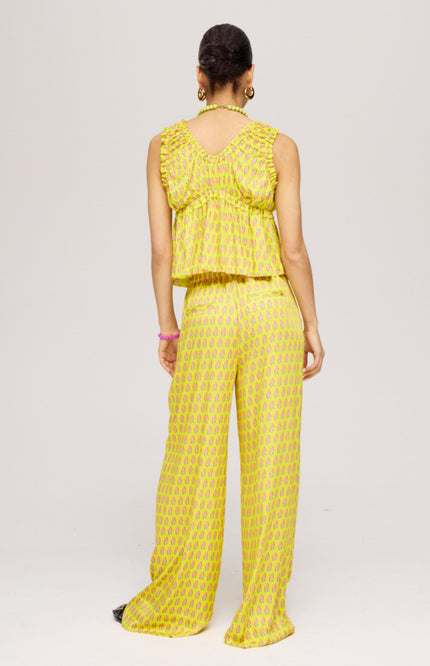 Harper & Yve Broek Alexis Hearts Bouquet Lime HS25J101 Stretchshop.nl