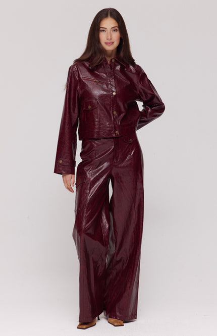 Harper & Yve Broek Bodi Red Wine SS6N100 Stretchshop.nl