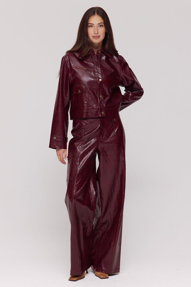 Harper & Yve Broek Bodi Red Wine SS6N100 Stretchshop.nl