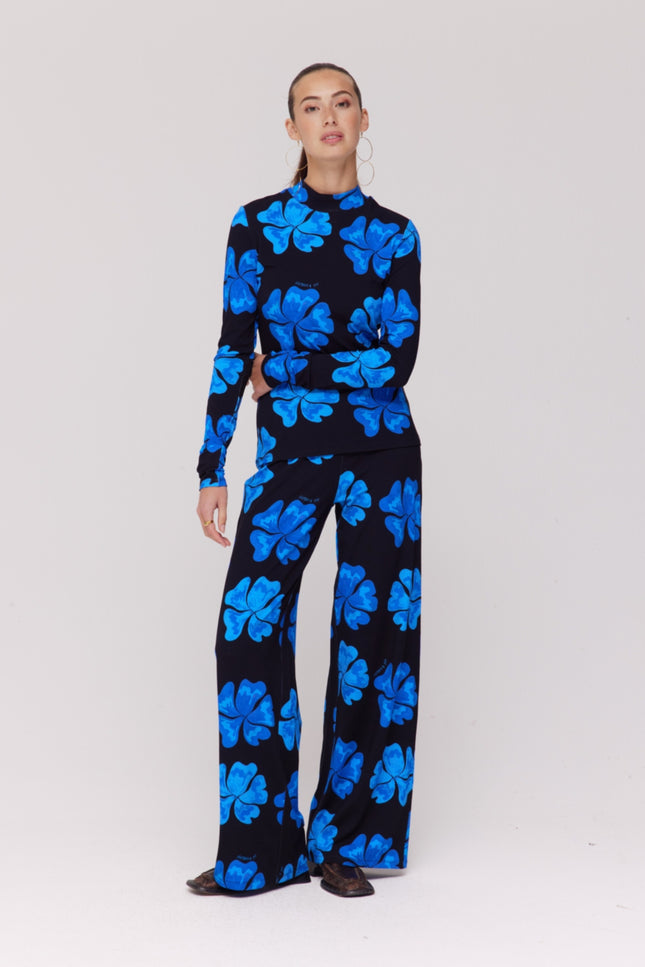Harper & Yve Broek Jane Blue Bloom SS6T100 Stretchshop.nl