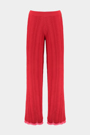 Harper & Yve Broek Lo Bittersweet Red HS25P108, rode broek met comfortabele pasvorm en stijlvolle uitstraling.