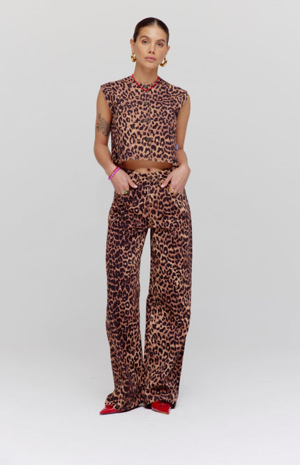 Harper & Yve Broek Mayra Lexie Leopard HS25R101 Stretchshop.nl