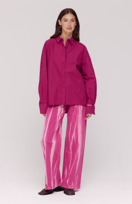 Harper & Yve Broek Mayra Pink Tie Dye SS6Z103 Stretchshop.nl