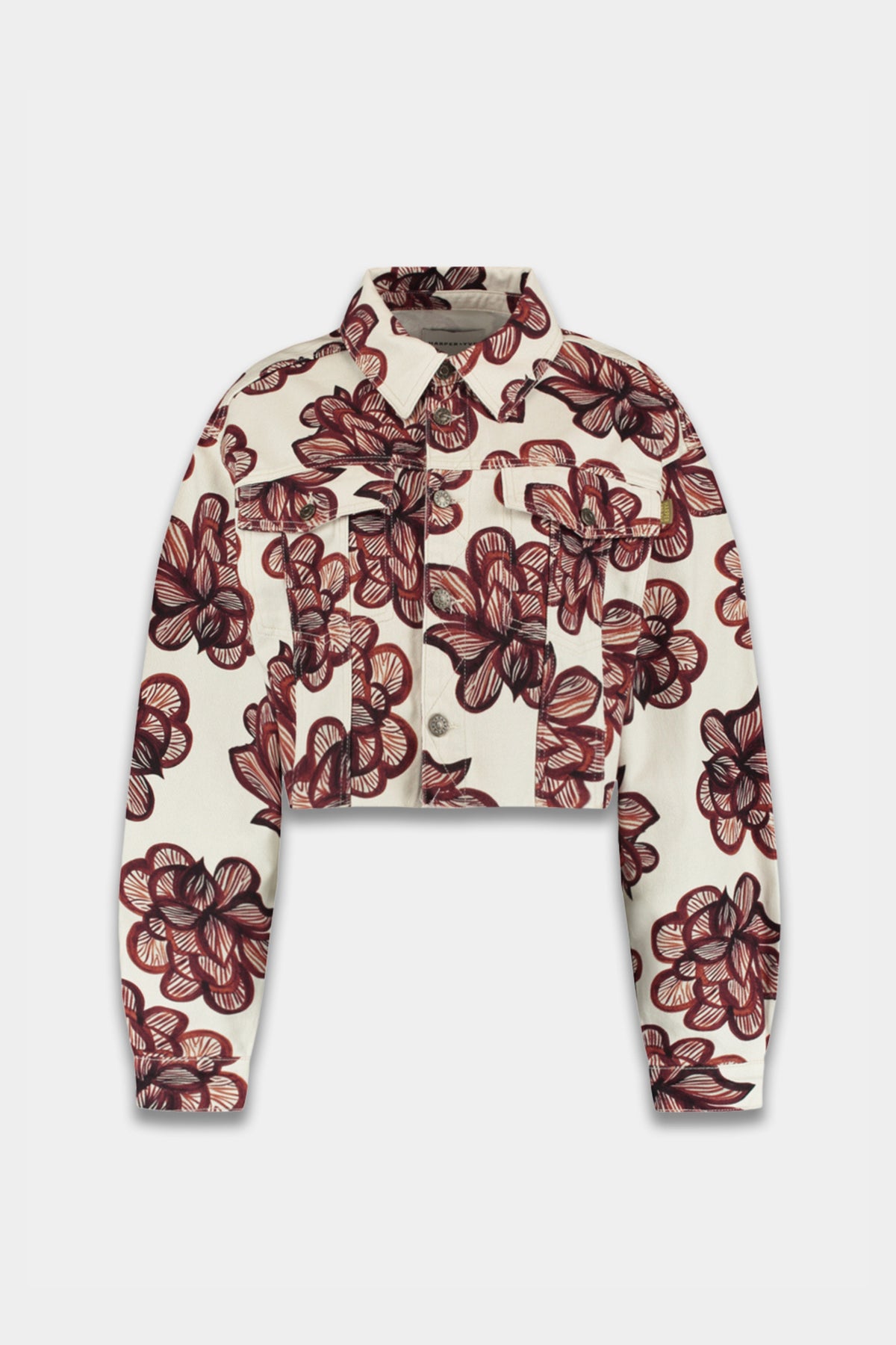 Harper & Yve Willow Jacke in desertflower ecru met bloemenprint, casual stijl en comfortabele pasvorm.