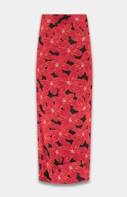 Harper & Yve Rok Leny Spicy Red Flower SS25J000 Stretchshop.nl