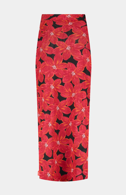 Harper & Yve Rok Leny Spicy Red Flower SS25J000 Stretchshop.nl
