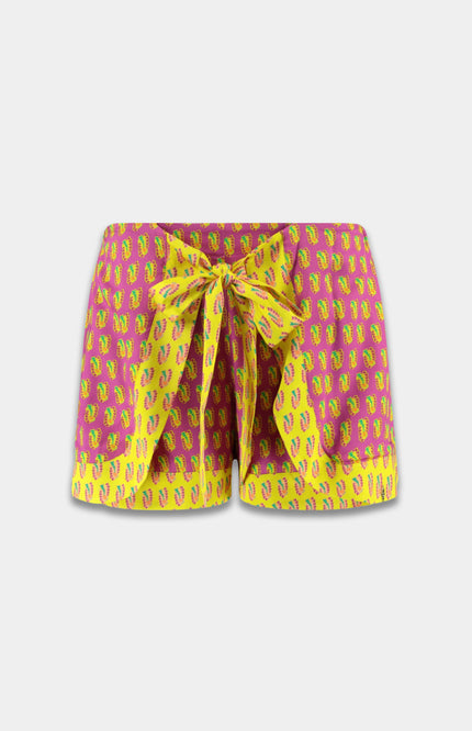 Harper & Yve Short Mila Hearts Bouquet Lime HS25J102 Stretchshop.nl
