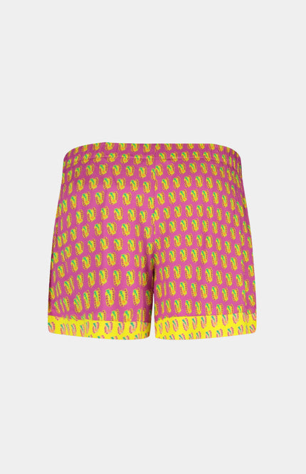Harper & Yve Short Mila Hearts Bouquet Lime HS25J102 Stretchshop.nl