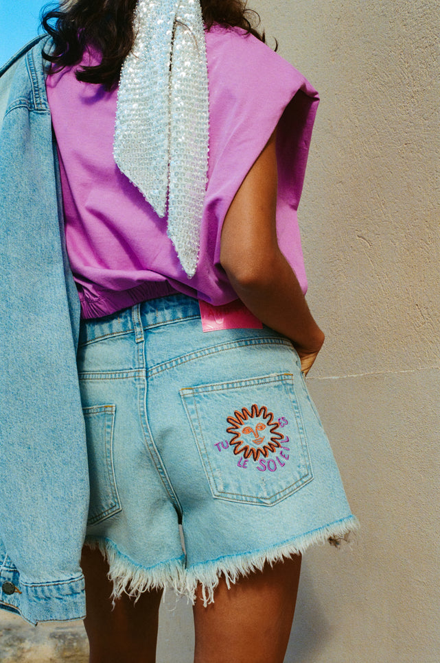 Harper & Yve Short Yve Light Blue HS25R103 Stretchshop.nl