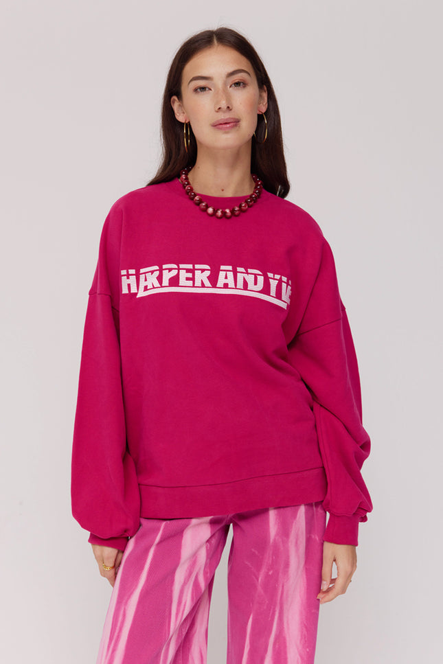 Harper & Yve Sweater Lex Sangria SS6Y503 Stretchshop.nl