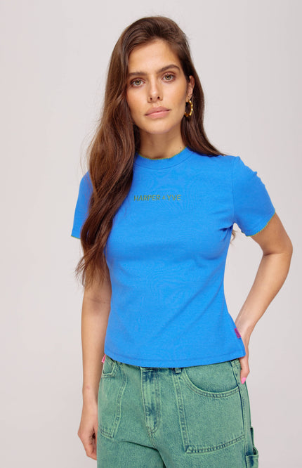 Harper & Yve T-Shirt Cammy Ultramarine AW25P400 Stretchshop.nl