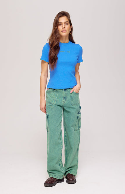 Harper & Yve T-Shirt Cammy Ultramarine AW25P400 Stretchshop.nl