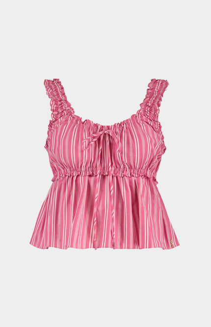 Harper & Yve Top Eileen Pink Stripe HS25P404 Stretchshop.nl