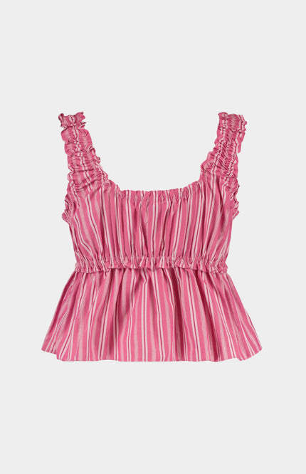 Harper & Yve Top Eileen Pink Stripe HS25P404 Stretchshop.nl