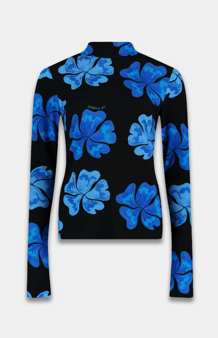 Harper & Yve Top Jane Blue Bloom SS6T500 Stretchshop.nl