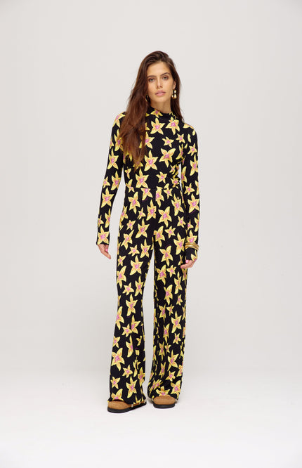 Harper & Yve Top jeff cheeky flower yellow Stretchshop.nl