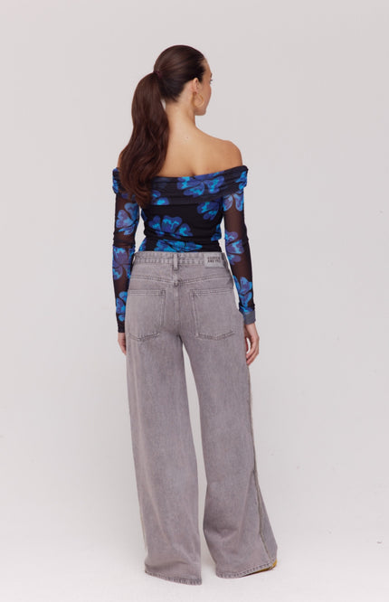 Harper & Yve Top Jenny Blue Bloom SS6T501 Stretchshop.nl