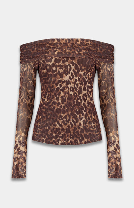 Harper & Yve Top jenny lexie leopard Stretchshop.nl