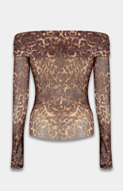 Harper & Yve Top jenny lexie leopard Stretchshop.nl