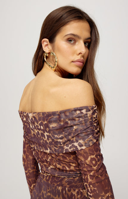 Harper & Yve Top jenny lexie leopard Stretchshop.nl