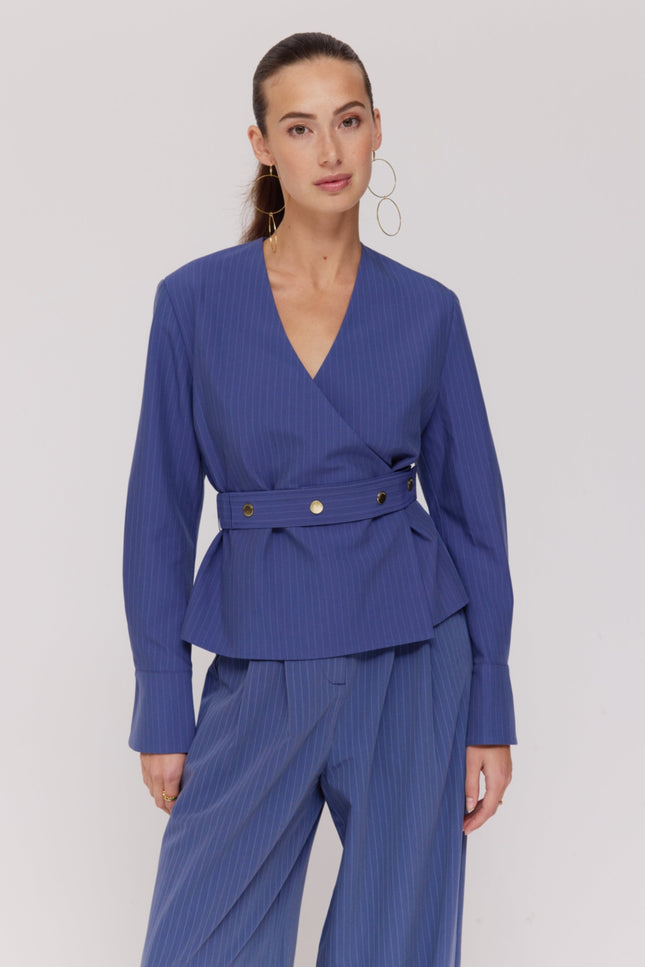 Harper & Yve Top Lida Blue Stripe SS6N209 Stretchshop.nl