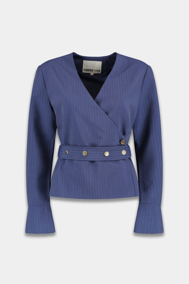 Harper & Yve Top Lida Blue Stripe SS6N209 Stretchshop.nl