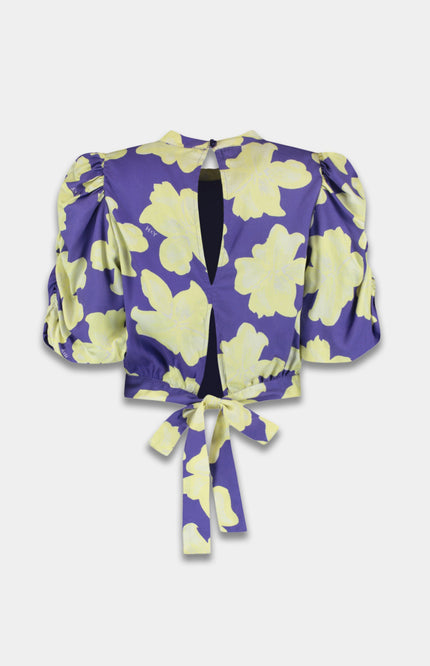 Harper & Yve Top Macey Bold Flower Lemonade AW25C400 Stretchshop.nl