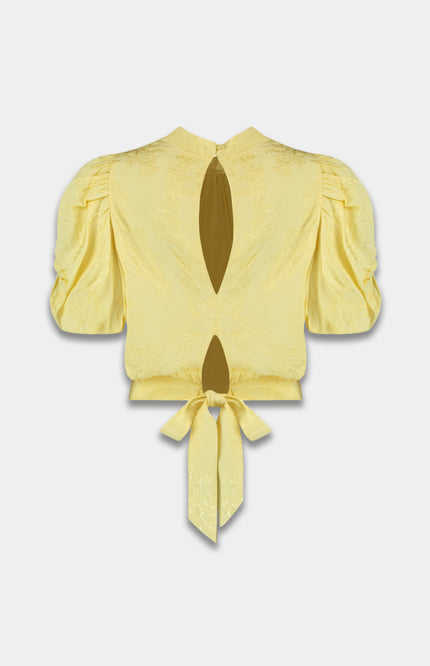 Harper & Yve Top Macey Butter Yellow SS6P407 Stretchshop.nl