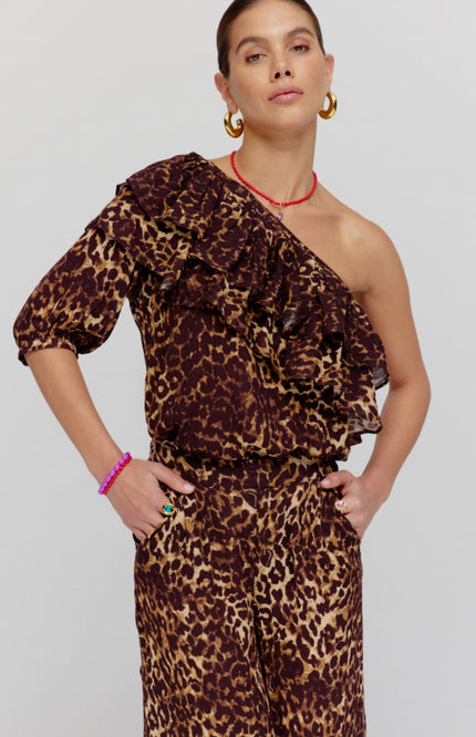 Harper & Yve Top Rosie Lexie Leopard HS25J400 Stretchshop.nl
