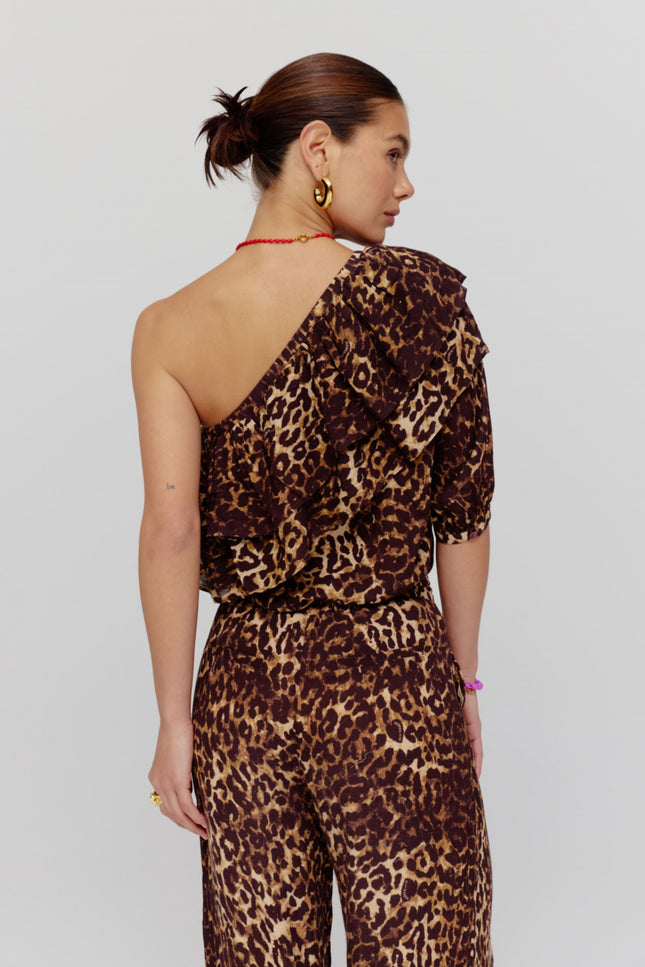 Harper & Yve Top Rosie Lexie Leopard HS25J400 Stretchshop.nl
