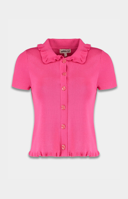 Harper & Yve Top Semmy Hot Pink SS25P401 Stretchshop.nl