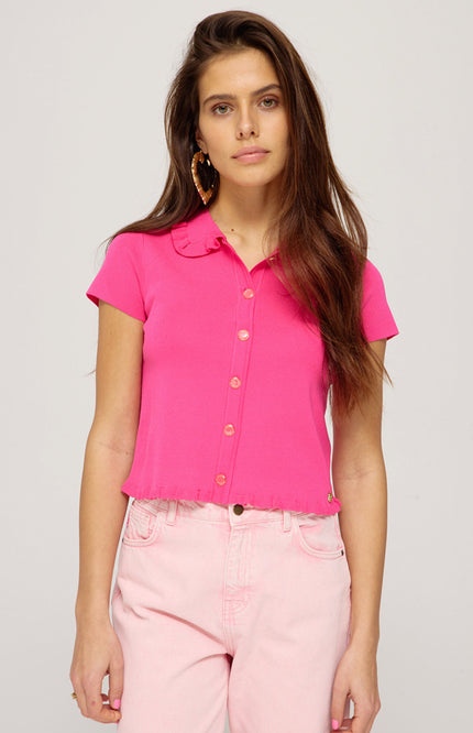 Harper & Yve Top Semmy Hot Pink SS25P401 Stretchshop.nl