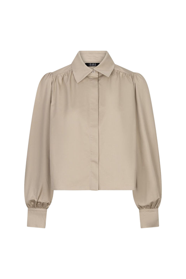 Ibana Blouse Jenia Ostra Beige Stretchshop.nl