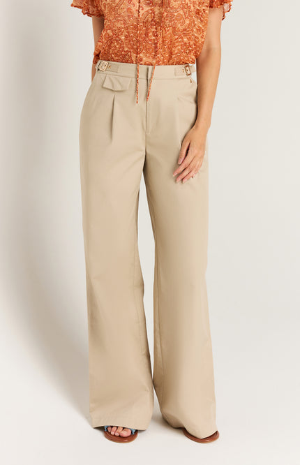 Ibana Broek Penia Ostra Beige Stretchshop.nl